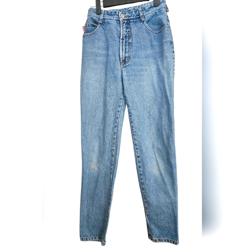 Vintage 90s BONGO Women's Straight Leg  Med Wash 100% Cotton Jeans. Size 5(xs/s)